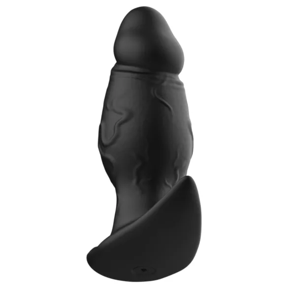 Kangvo - magnetische opblaasbare fantasy dildo groot (zwart)