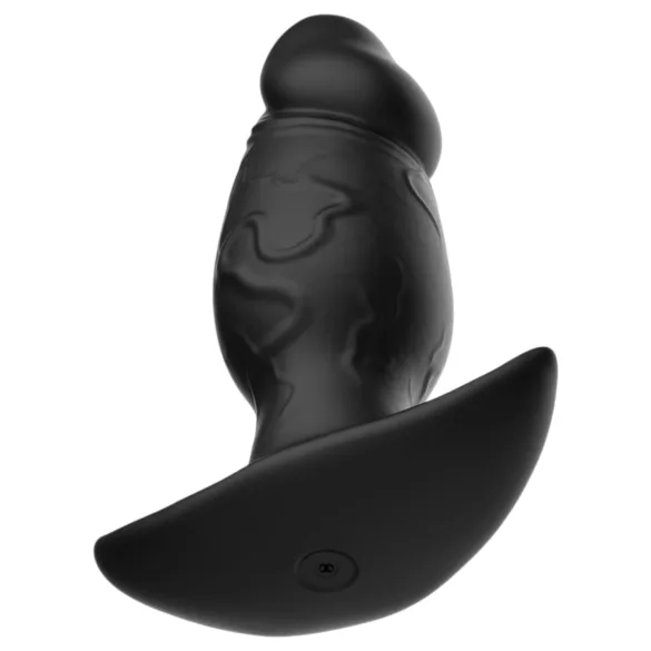 Kangvo - magnetische opblaasbare fantasy dildo groot (zwart)