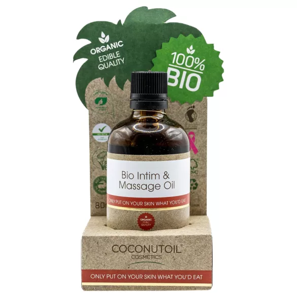 Coconutoil - biologische glij- en massageolie - 80ml