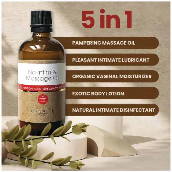 Coconutoil - biologische glij- en massageolie - 80ml