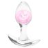 NS Novelties - buttplug transparant - klein - roze