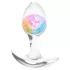 NS Novelties - anale plug - transparant - klein - regenboog