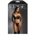 Edge By Fantasy - herenlingerie set - lederlook - zwart - L/XL