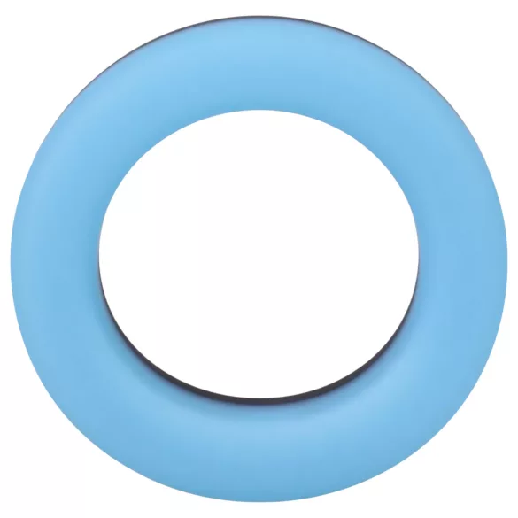 Doc Johnson The Big O - verlicht penisring - blauw