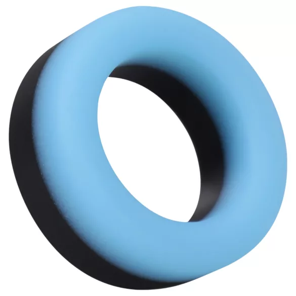Doc Johnson The Big O - verlicht penisring - blauw