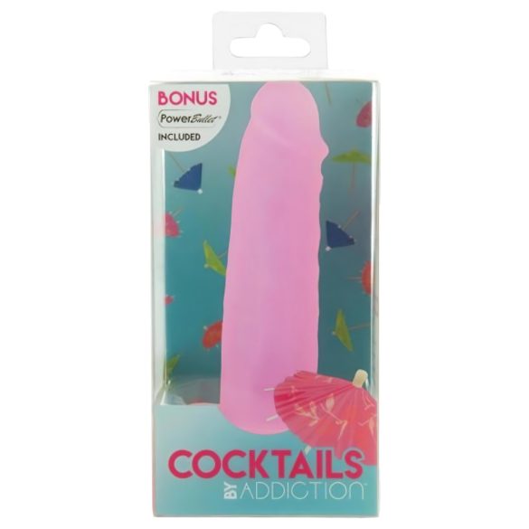 Addiction Coctails - dildo met zuignap - siliconen - roze