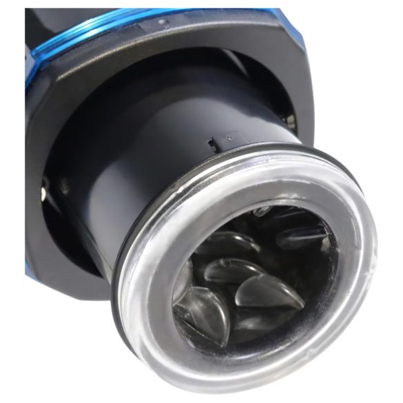 Leten SM320 - masturbator met stoot- en verwarmingfunctie - zwart