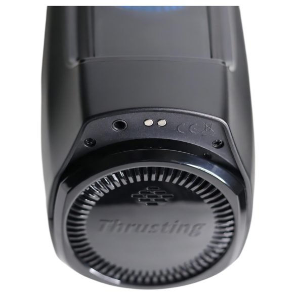 Leten SM320 - masturbator met stoot- en verwarmingfunctie - zwart