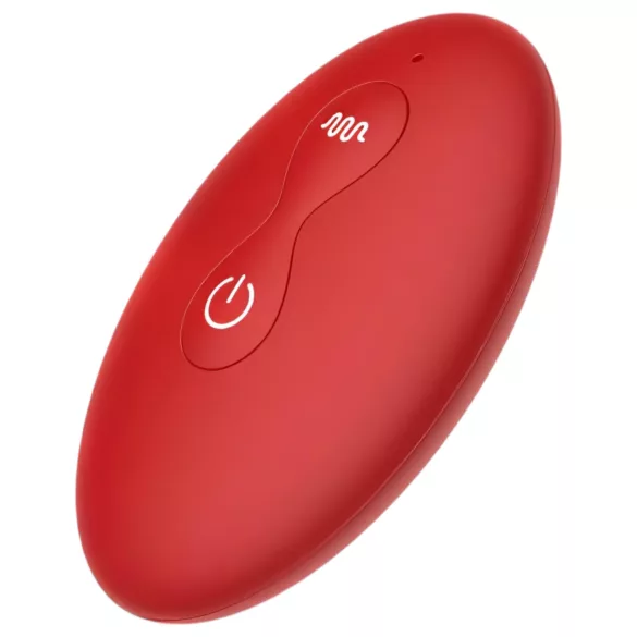 Rose Plug - anale vibrator met afstandsbediening - oplaadbaar - rood