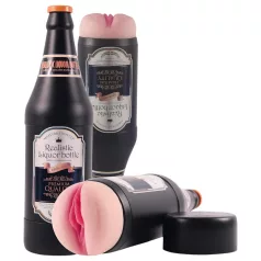   Lonely - masturbator fles - realistisch vagina - transparant-zwart