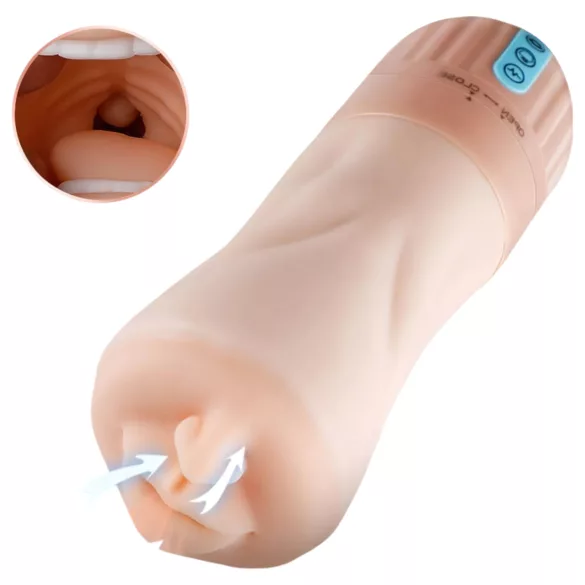 Lonely - masturbator met zuig- en trilfunctie - siliconen - huidkleur