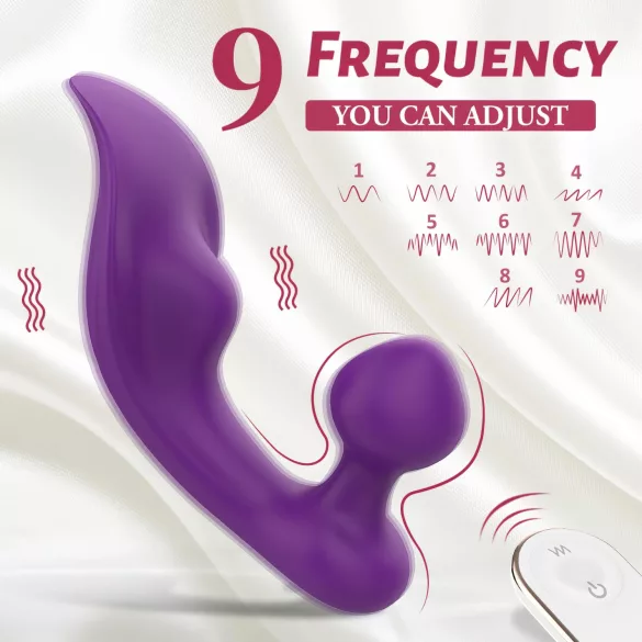 Sex HD Chomper - vibrator voor clitoris en anus - waterdicht - paars