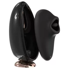   Sex HD Mirror - vibrerende likspeeltje met verwarmingsfunctie - zwart