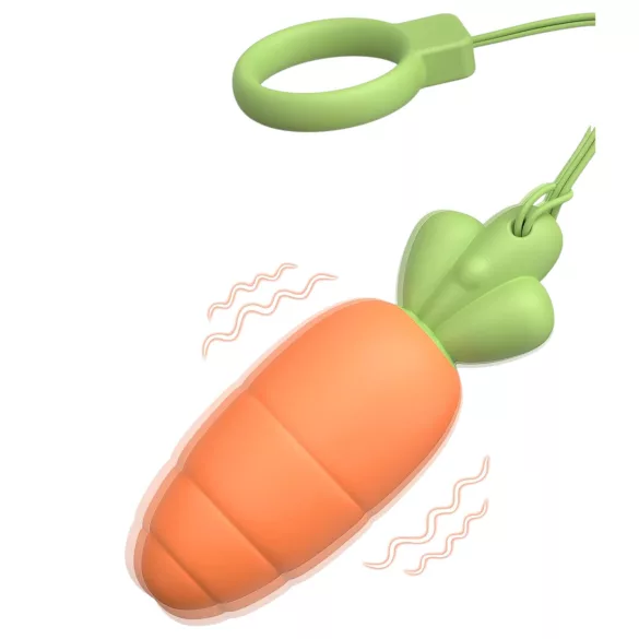 Sex HD Carrots - vibrator - wortelvorm - siliconen - oranje