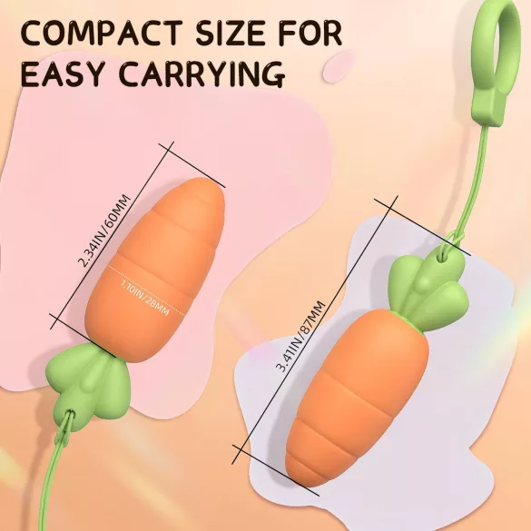 Sex HD Carrots - vibrator - wortelvorm - siliconen - oranje