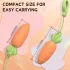 Sex HD Carrots - vibrator - wortelvorm - siliconen - oranje