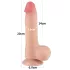 Lovetoy Sliding-Skin - dildo met ballen - realistisch dubbel laag - 20cm