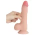 Lovetoy Sliding-Skin - dildo met ballen - realistisch dubbel laag - 20cm