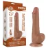 Lovetoy Sliding-Skin - realistische dildo met ballen - 19,5 cm - huidskleur