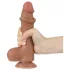 Lovetoy Sliding-Skin - dildo met ballen - realistisch dubbel-laags