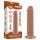 Lovetoy Sliding-Skin - dildo met zuignap - dubbel laags - 20cm - huidskleur