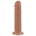 Lovetoy Sliding-Skin - dildo met zuignap - dubbel laags - 20cm - huidskleur