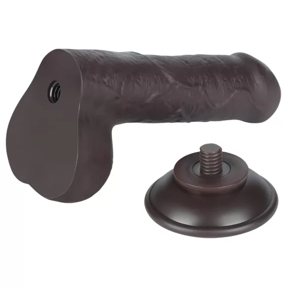 Lovetoy Sliding-Skin - realistische dildo met ballen - dubbel laag
