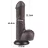 Lovetoy Sliding-Skin - realistische dildo met ballen - dubbel laag