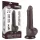 Lovetoy - dildo met ballen - realistische dubbele laag - 19,5cm bruin