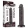 Lovetoy Sliding-Skin - dildo met zuignap - realistisch dubbel-laags - 20cm bruin