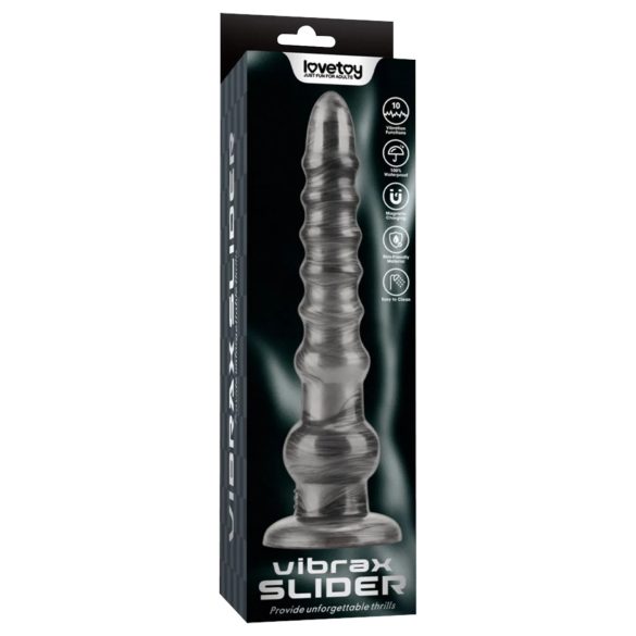 Lovetoy King Sized - grote vibrator - 32 cm - grijs