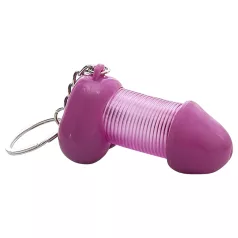 Roomfun - grappige penis-sleutelhanger (paars)