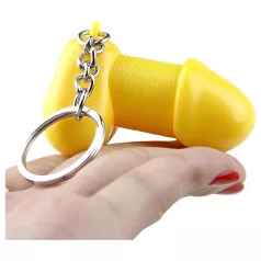 Roomfun - grappige penissleutelhanger (geel)