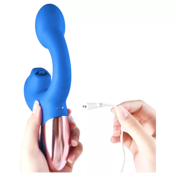 Magic Motion Magic Ponder - vibrator met clitorisstimulatie 2-in-1 - blauw