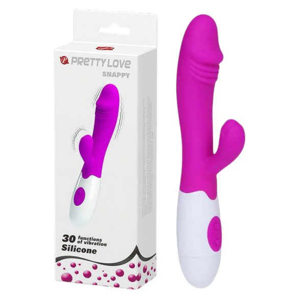 Pretty Love Snappy - waterdichte duo vibrator paars