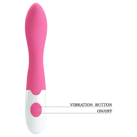 Pretty Love Bishop - waterdichte G-spot vibrator (roze-wit)
