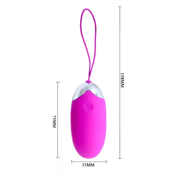 Pretty Love Berger - vibrerend eitje - oplaadbaar - draadloos - roze