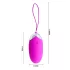 Pretty Love Berger - vibrerend eitje - oplaadbaar - draadloos - roze