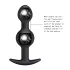 Pretty Love - anaal dildo met binnenbal - zwart