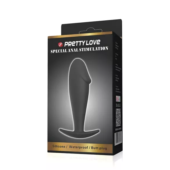 Pretty Love - anaal plug - stimulatie - siliconen - zwart