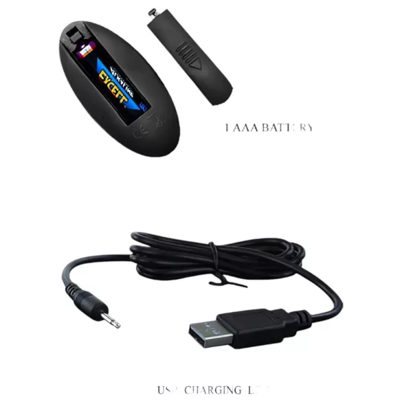 Pretty Love - anale vibrator met stootfunctie - zwart