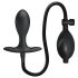 Pretty Love - Opblaasbare anale expander met binnenbal (zwart)