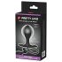 Pretty Love - Opblaasbare anale expander met binnenbal (zwart)