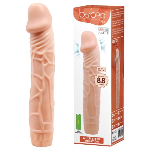 Baile Barbara - levensechte vibrator - 22cm (natuurlijk)
