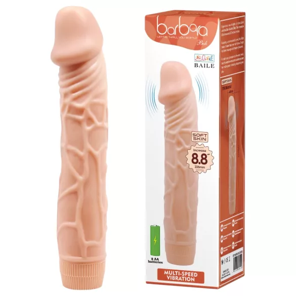 Baile Barbara - realistische vibrator - 22,5 cm - huidkleurig