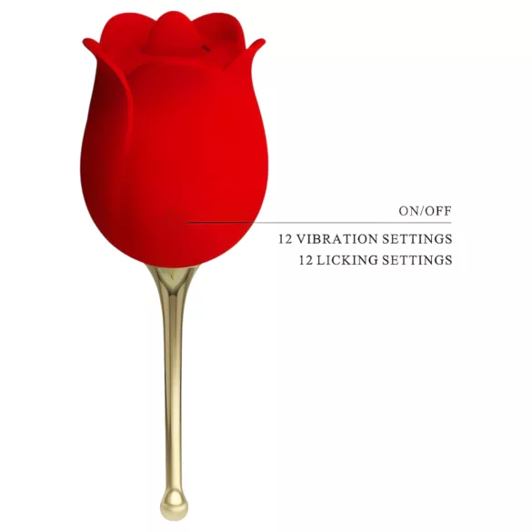 Pretty Love - clitoris vibrator met tongfunctie 2in1 - rood