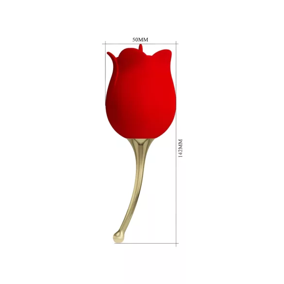 Pretty Love - clitoris vibrator met tongfunctie 2in1 - rood