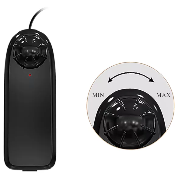 Baile Zebulon - realistische vibrator met ballen - 19cm - huidkleurig