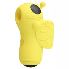   Pretty Love Magic Bee - vinger vibrator voor clitoris stimulatie - silicone geel