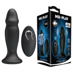 MR. PLAY - draadloze oplaadbare anaal vibrator - zwart